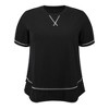Women's Plus Size Knit Loose Crew Neck Short Sleeve Summer Casual T-Shirts - GRACE & GRANDEUR - 4 of 4
