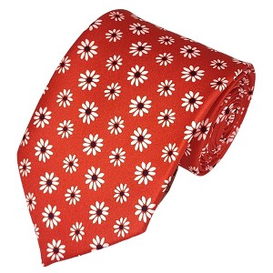 Men's Floral Printed Design 100% Micro Fiber 3.25" W x 58" L Necktie - 1 of 3