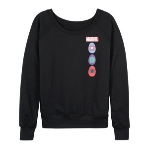 Women's - Marvel - Easter Lightweight French Terry Wide Neck Long Sleeve Shirt - 1 of 4