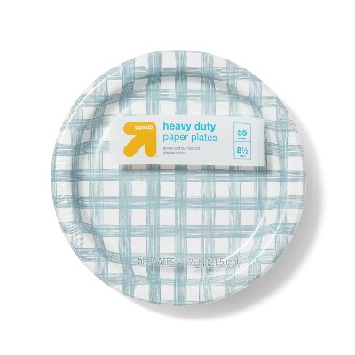 Line Plaid Paper Plates 8.5" - 55ct - up & up™