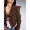 Jess by Meiko Women's Lightweight Flouncy Tie Cardigan - 2 of 4