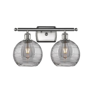 Athens Deco Swirl - 2 Light Bath Vanity In Industrial Style-11.25 Inches Tall and 18 Inches Wide - 1 of 1