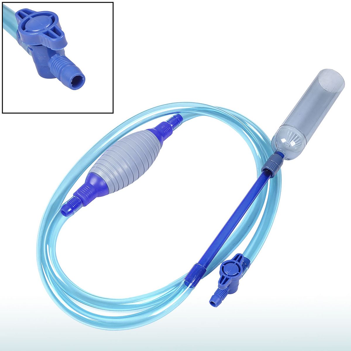 Unique Bargains Aquarium Fish Tank Gravel Cleaning Siphon Switch Control Water Changer - thumbnail 2