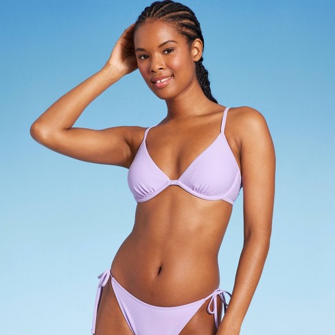 Women's Underwire Bikini Top - Wild Fable™ Light Purple XXS