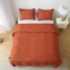 Karl Home | Duvet Cover Set Solid Color Bedding Set 3 Pieces - 3 of 4