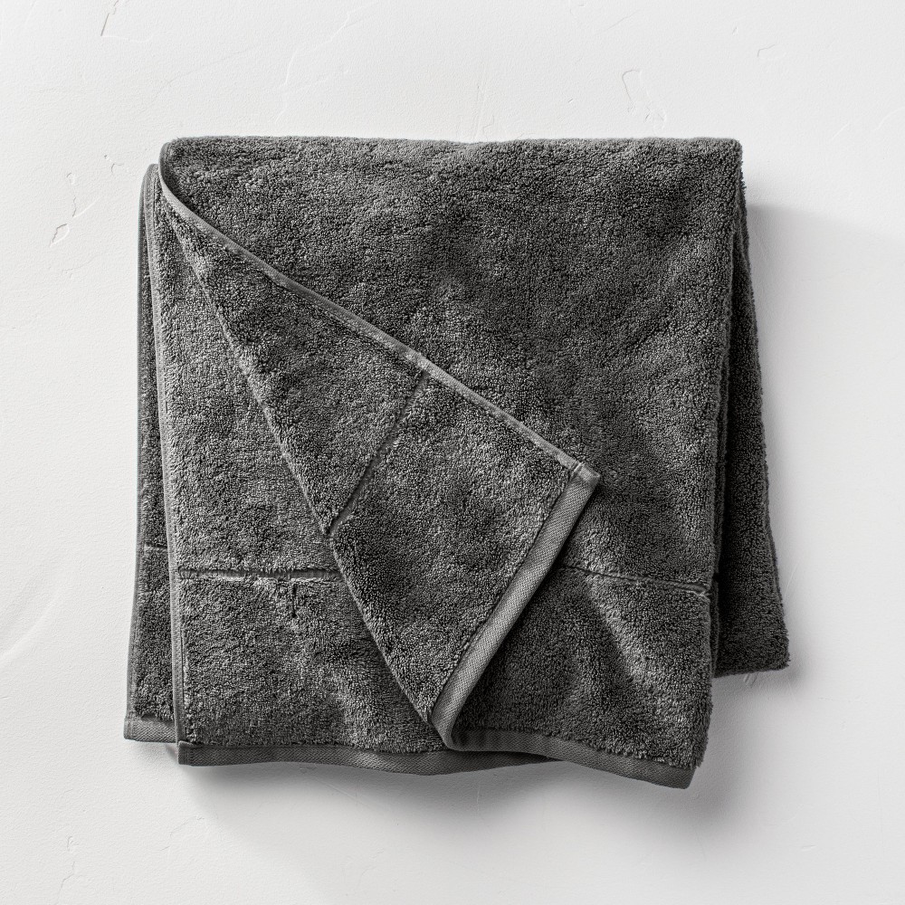 Photos - Towel Modal Bath Sheet Dark Gray - Casaluna™