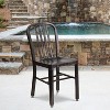 Emma and Oliver Commercial Grade Colorful Metal Indoor-Outdoor Chair - 2 of 4
