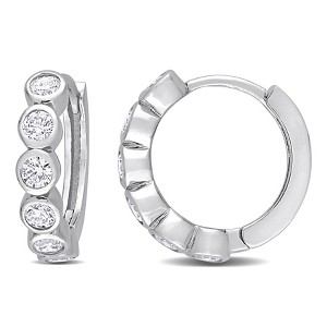 EVERLY JEWELRY |  Sterling Silver 2.16 CT TGW Cubic Zirconia Fashion Earrings S - 1 of 4