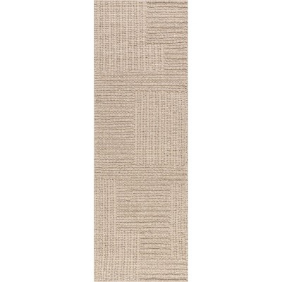 Nuloom Dorene Contemporary High-Low Striped Wool Indoor Area Rug
