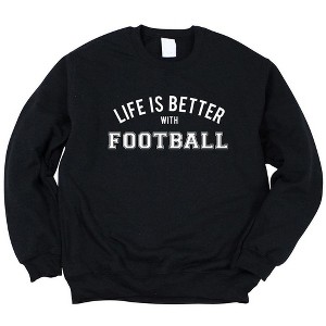 Simply Sage Market Women's Graphic Sweatshirt Life Is Better With Football - 1 of 2