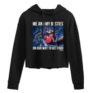 Women's - Disney - Darkwing Duck Cropped Graphic Hoodie - 1 of 3