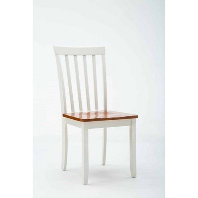 Bloomington 6-Piece White and Honey Oak Dining Set