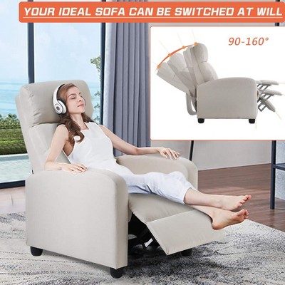 FDW Recliner Chair for Living Room Massage Recliner Sofa Reading Chair Home Theater Modern Reclining Chair - Thumbnail 5