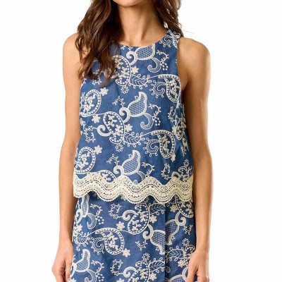 Women's Hampton‚Äôs Morning Paisley Top - lalavon
