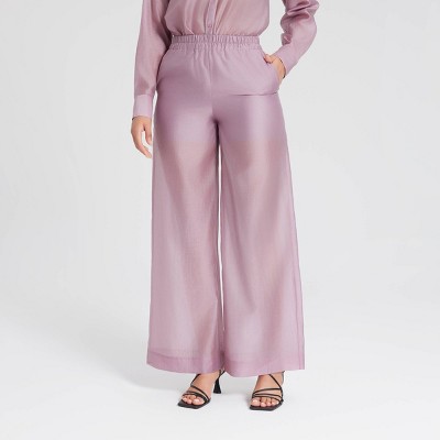 Women's Mid-Rise Wide Leg Pull-On Pants - A New Day™