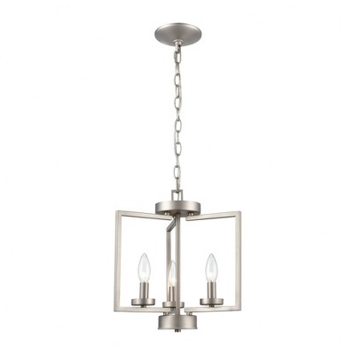 Elk Home West End 3 - Light Semi-Flush Mount in  Brushed Nickel