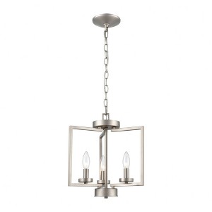 Elk Home West End 3 - Light Semi-Flush Mount in  Brushed Nickel - 1 of 2