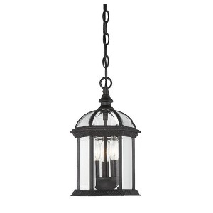 Savoy House Kensington 3 - Light Pendant in  Textured Black - 1 of 3