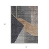 Charcoal Taupe And Gray Geometric Washable Indoor Outdoor Area Rug - 3 of 4