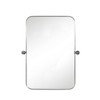 HomeRoots Set of Two 32" Silver Metal Framed Accent Mirrors - 4 of 4