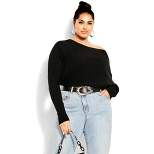 Women's Plus Size Stella Sweater - black | CITY CHIC