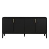 Whisen Modern Wood Sideboard with Adjustable Shelf and 4 Door - 3 of 4