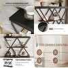 3-Tier Entryway Table, Industrial Console Sofa Table with Storage, Accent Tables with Open Shelves, Diamond-Shaped Metal Frame, Foyer Tables - 3 of 4