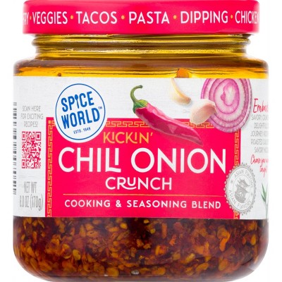 Spice World Kickin' Chili Onion Crunch Cooking & Seasoning Blend - 6oz