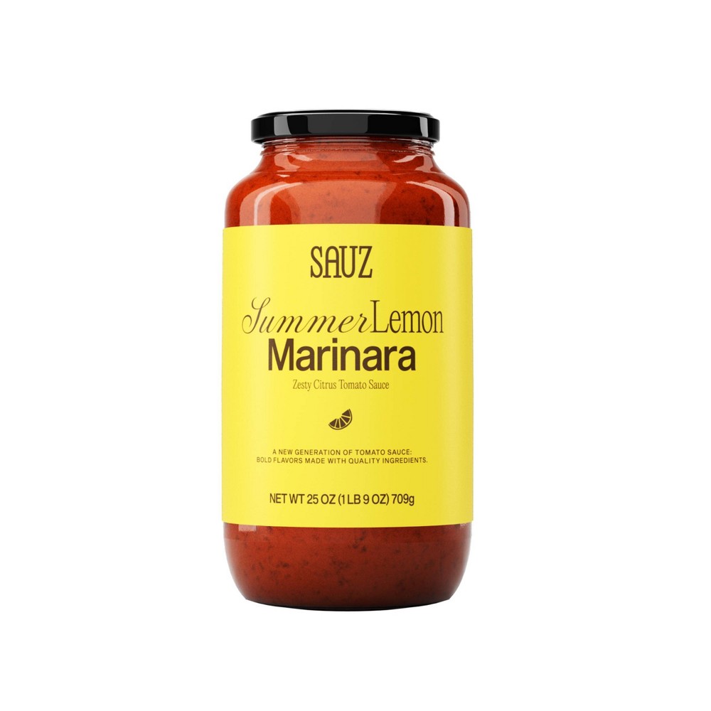 Sauz Summer Lemon Marinara Zesty Citrus Tomato Sauce - 25oz