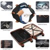Whisen 2-Piece ABS Luggage and Travel Bag Set with 20"  Carry-On, Expandable Waterproof Bag, Hook & Cup Holder - 3 of 4