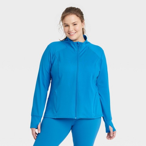 Women's Zip-Front Jacket - All in Motion™ Blue 4X