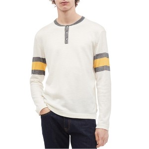 Calvin Klein Mens Engineered Stripe Henley Shirt - 1 of 1