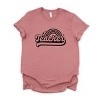 Simply Sage Market Teacher Rainbow Short Sleeve Tee - S - Mauve - 2 of 4