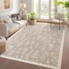 Solid Washable Rug Ultra Soft Colorful Floral Rug for Living Room Low Pile Foldable Thin Non Slip Carpet - 2 of 4