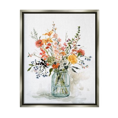 Stupell Industries Warm Summer Meadow Floral Bouquet Still Life Painting
