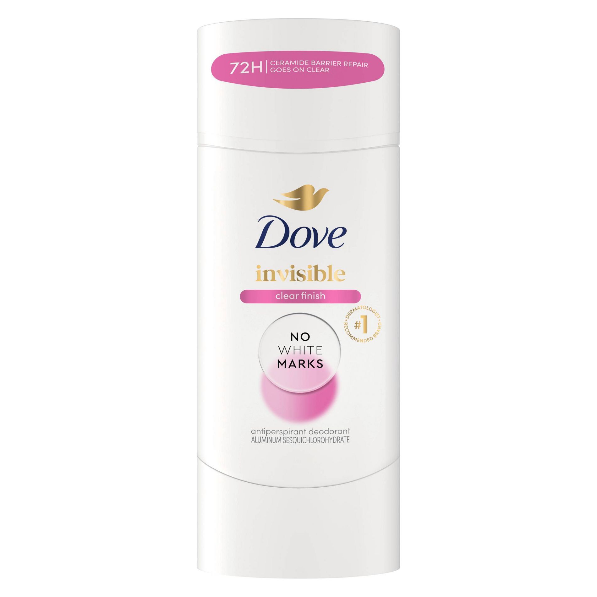 Dove Beauty Advanced Care Clear Finish 72-Hour Women's Antiperspirant & Deodorant Stick - 2.6oz: Paraben-Free, Scented
