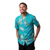 Godzilla All-Over Print Men's Collared Button-Up Short Sleeve Shirt - 4 of 4