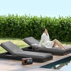 Outsunny 2-Piece Patio Chair Cushions with Back, 72" x 21" x 3" Replacement Cushions with Ties for Outdoor Lounge Chair - 3 of 4