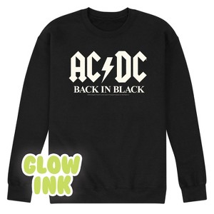 Men's - AC/DC - Glow In The Dark Graphic Fleece Sweatshirt - 1 of 4