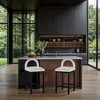 Meridian Furniture,Conrad Cream Velvet Counter Stool - 2 of 4