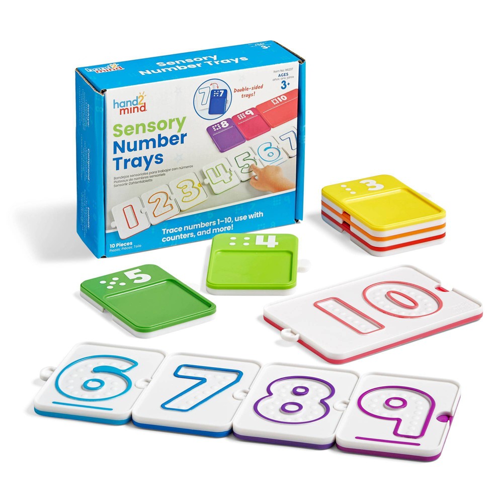 Photos - Doll Hand2Mind Sensory Number Trays: Educational Math Kit for Preschool, Kindergarten, 1st & 2nd Grade