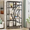 Hommoo 71 inches Industrial 8-Tiers Bookshelves Brown - 3 of 4