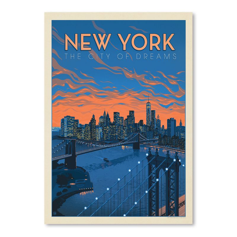 Americanflat Vintage Architecture New York City Of Dreams By Anderson Design Group Poster, 1 of 7