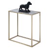 Gold Coast Faux Marble Chairside Table: Victorian Elegance, Breezy Design - Breighton Home - 3 of 3