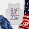 The Juniper Shop 1776 Checkered Coquette Toddler Tank - 3 of 4