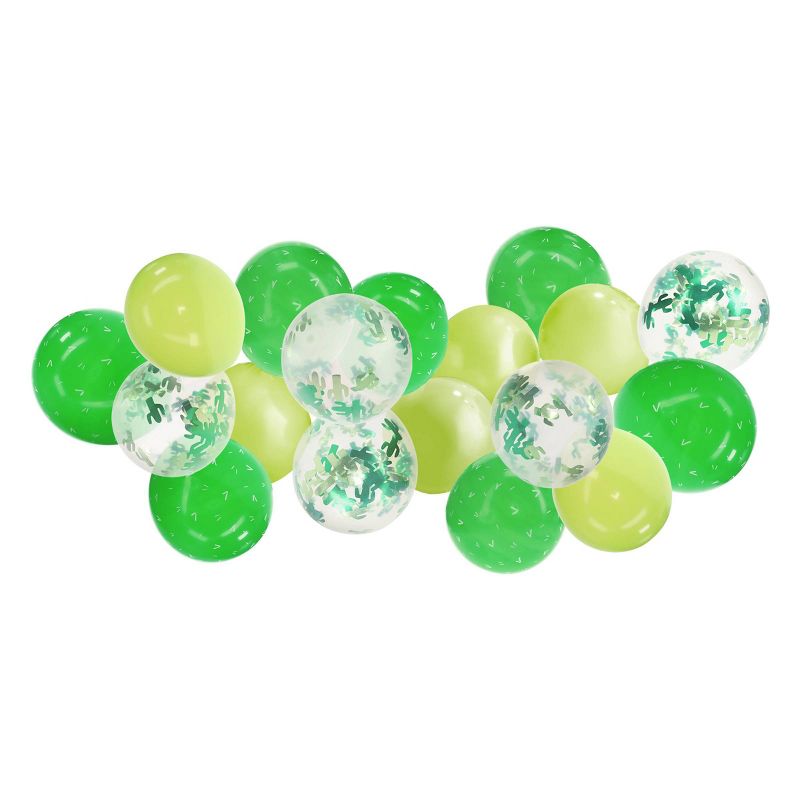 18ct Cactus Balloons Arch Green/Yellow/Off White - Spritz&#8482;, 1 of 4