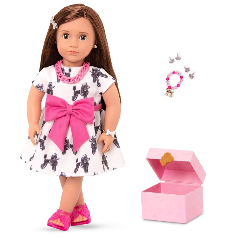 Our Generation 18&#34; Doll with Jewelry Box &#38; Pierced Ears - Nancy, 1 of 8