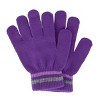 Polar Wear Girl's 3-6 Color Block Winter Beanie Scarf and Gloves Set - 2 of 4
