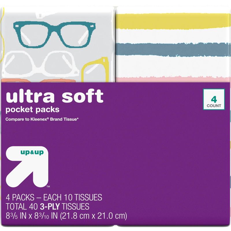 Facial Tissue Pocket Packs - 10ct - up & up™, 3 of 17