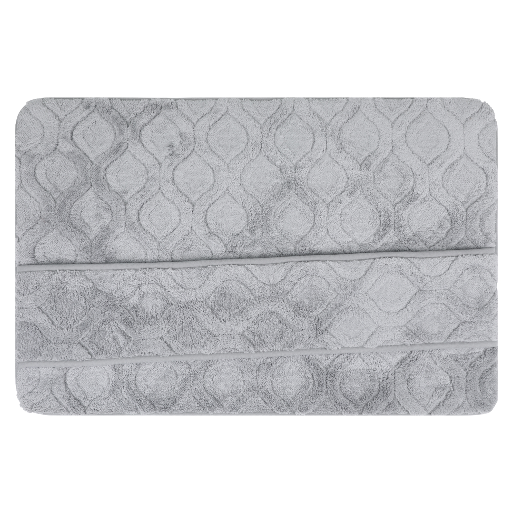 REGALWOVEN Microfiber Non Slip Absorbent Quick Dry Bath Rug 24" x 36" Grey
